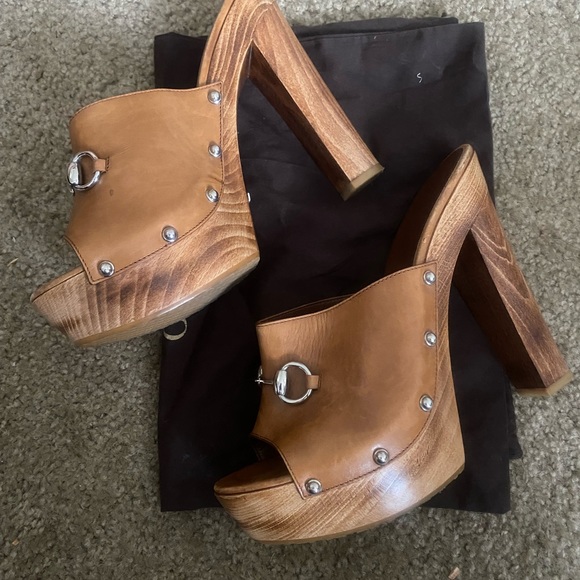 Gucci, Morena, Leather Platform Clog - Size IT 41 - US 11 - Picture 6 of 9